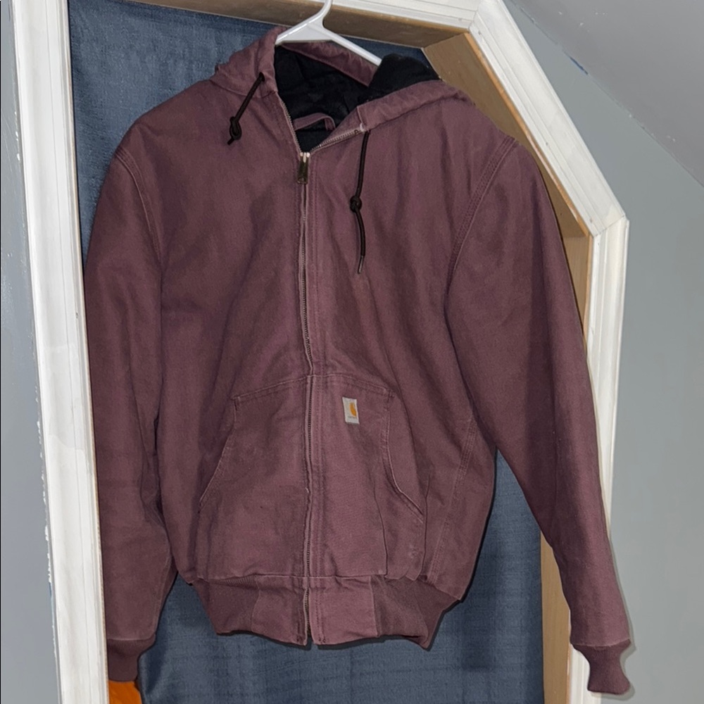 Carhartt Purple Lightweight Hooded Jacket with Elasticized Cuffs